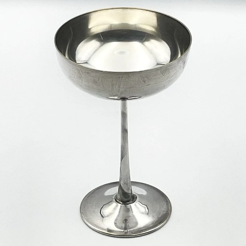 Vintage E.P. Zeller Italy Silver Plated Champagne Coupe Sherbet Goblet 6